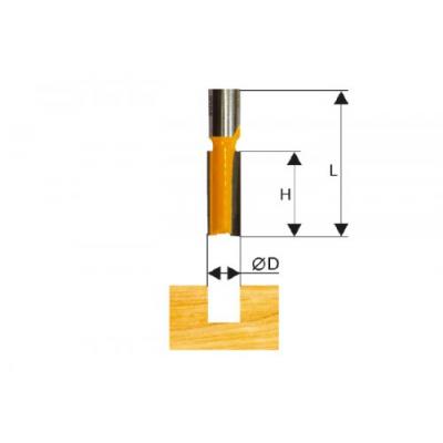 Фреза пазовая прямая ф12х20мм хв. 8мм, ЭНКОР, 46013
 Фреза пазовая прямая ф12х20мм хв. 8мм, ЭНКОР, 46013