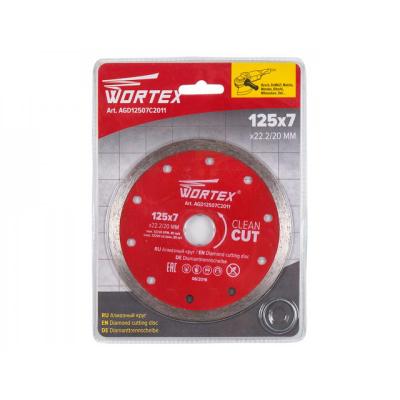 Алмазный круг 125х22 мм по керамике сплошн. WORTEX, AGD12507C2011 Алмазный круг 125х22 мм по керамике сплошн. WORTEX, AGD12507C2011