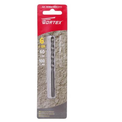 Сверло по бетону 6х100мм WORTEX, WDB061000C2111 Сверло по бетону 6х100мм WORTEX, WDB061000C2111