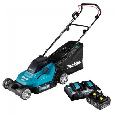 Аккумуляторная газонокосилка Makita DLM432CT2 (DLM 432 CT2) Аккумуляторная газонокосилка Makita DLM432CT2 (DLM 432 CT2)