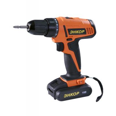 Дрель-шуруповерт аккумуляторная Энкор ДША-2 18ЭР/10ЛМ (50027) Дрель-шуруповерт аккумуляторная Энкор ДША-2 18ЭР/10ЛМ (50027)